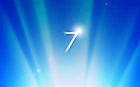 Windows 7 blue abstract background HD wallpaper