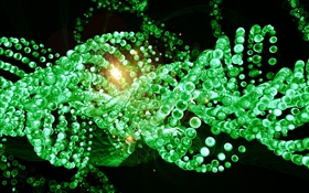 Abstraction picture, chemistry, molecule, chain HD wallpaper