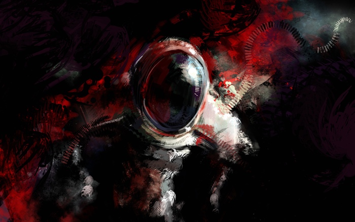 Mysterious astronaut, art fantasy Wallpapers Pictures Photos Images
