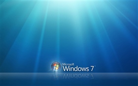 Windows 7 under blue sky HD wallpaper