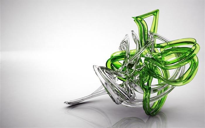 3D fractal, pattern, green Wallpapers Pictures Photos Images