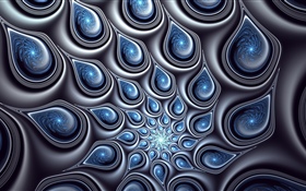 Abstract picture, water droplets HD wallpaper