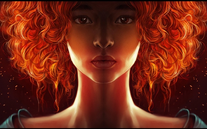 Red hair fantasy girl Wallpapers Pictures Photos Images