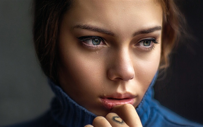 Sadness girl, tears Wallpapers Pictures Photos Images