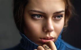 Sadness girl, tears