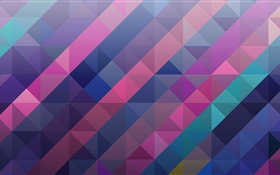 Square and triangle, abstract, colorful HD wallpaper