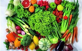 Many kinds of vegetables and fruits HD wallpaper