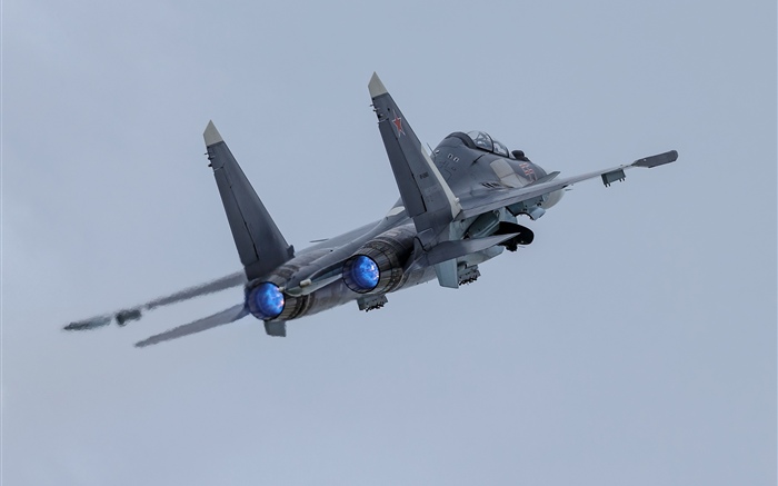 Su-30SM airplane, sky Wallpapers Pictures Photos Images