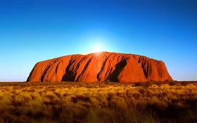 Australia, mountain, blue sky HD wallpaper