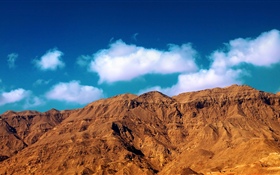 Mountain, clouds, sky HD wallpaper