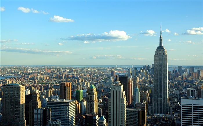 New York, city, skyscrapers, sky, clouds, USA Wallpapers Pictures Photos Images