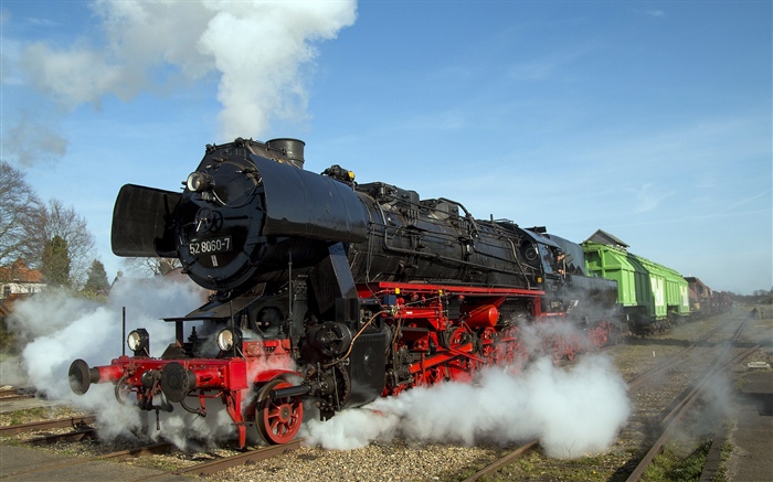 Old train, smoke, steam Wallpapers Pictures Photos Images