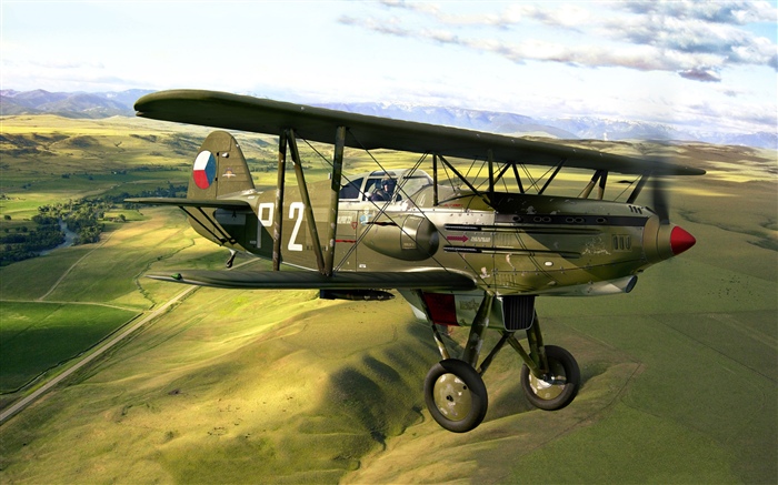 Retro plane, flight Wallpapers Pictures Photos Images