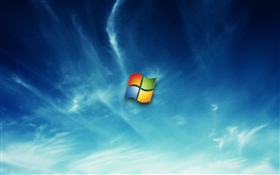 Windows logo, blue sky HD wallpaper