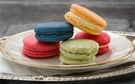 Colorful macaron, cakes HD wallpaper